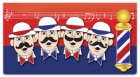 Click on Barbershop Quartet Checkbook Cover For More Details