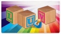 Click on Baby Block Checkbook Cover For More Details