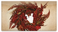 Click on Autumn Wreath Checkbook Cover For More Details