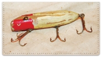 Click on Antique Lure Checkbook Cover For More Details