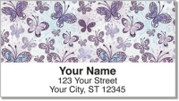 Butterfly Scroll Address Labels