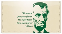 Click on Abraham Lincoln Checkbook Cover For More Details