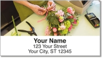 Click on Flower Shop Address Labels For More Details