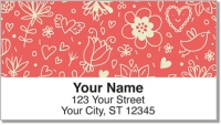 Click on Floral Sketch Address Labels For More Details