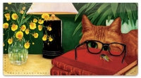 Contemplating Cats 2 Checkbook Cover