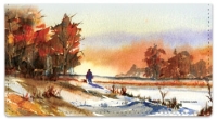 Fall Landscape Checkbook Cover