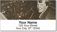 Amelia Earhart Address Labels