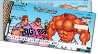 Click on Bodybuilder Cartoon Side Tear For More Details