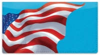 Click on Waving US Flag Checkbook Cover For More Details