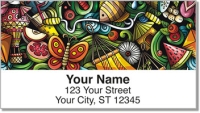 Butterfly Sketch Address Labels