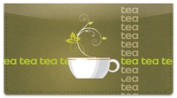 Tea Time Checkbook Cover