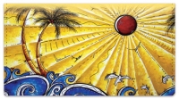 Tropical Artwork Checkbook Cover