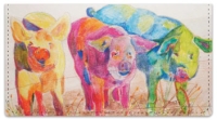 Click on Kay Smith Pig Checkbook Cover For More Details