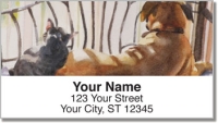 Dog and Cat Painting Address Labels