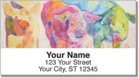Click on Kay Smith Pig Address Labels For More Details