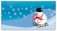 Snowman Checkbook Cover