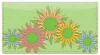 Retro Sunflower Checkbook Cover