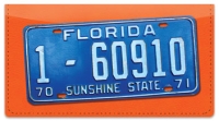 Click on Florida License Plate Checkbook Cover For More Details