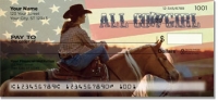 Click on Rodeo Cowgirl Checks For More Details