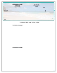 Click on Beach Scene Top QuickBooks & Quicken Checks For More Details