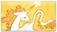 Cute Unicorn Checkbook Cover