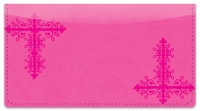 Click on Pink Corner Scroll Checkbook Cover For More Details