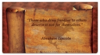 Patriotic Quote Checkbook Cover