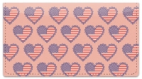 Click on Patriotic Heart Checkbook Cover For More Details