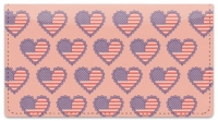 Patriotic Heart Checkbook Cover