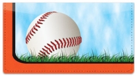 Click on Orange & Black Baseball Fan Checkbook Cover For More Details