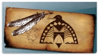Click on Native American Bird Symbol Checkbook Cover For More Details