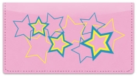 Click on Multi-Colored Stars Checkbook Cover For More Details