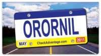 Click on License Plate Checkbook Cover For More Details