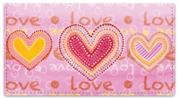 Love Love Checkbook Cover