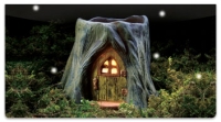 Fairy Home Checkbook Cover