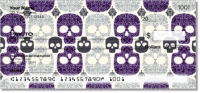 Damask Skull Personal Checks