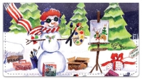 Snow Artist Checkbook Covers