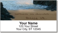 Quote Sand Scribbles Address Labels