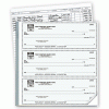 3-On-A-Page Business Size Checks with Deposit Tickets 1 Desk Checks