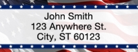 American Pride Rectangle Address Label