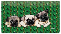 Pug Series Checkbook Cover