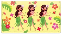 Hula Girl Checkbook Cover