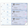 Deluxe High Security 3-On-A-Page Compact Checks w/ End Stubs