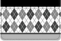 Click on Argyle New Black and White Debit Wallet For More Details