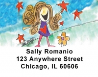 Click on Girlie Girls Address Labels by Amy S. Petrik For More Details