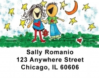 Love Address Labels by Amy S. Petrik