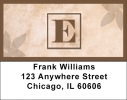 Simplistic Monogram E Address Labels