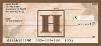 Simplistic Monogram H  Personal Checks