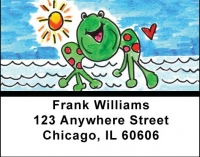 Click on Marina Frog Address Labels by Amy S. Petrik For More Details