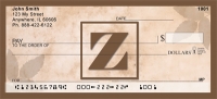 Click on Simplistic Monogram Z Checks For More Details